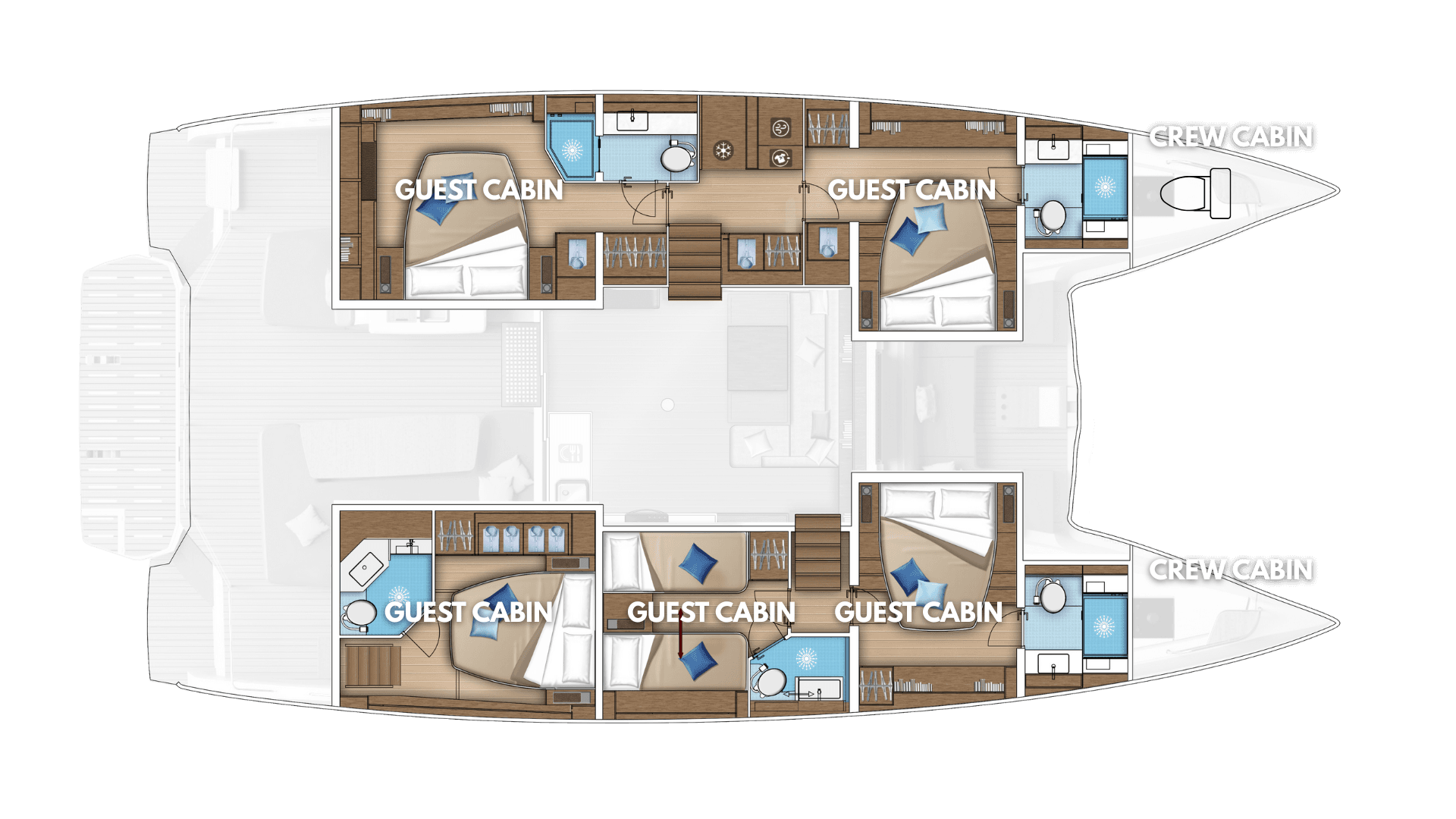 Lagoon 55 - 5 + 2 cab., picture 2