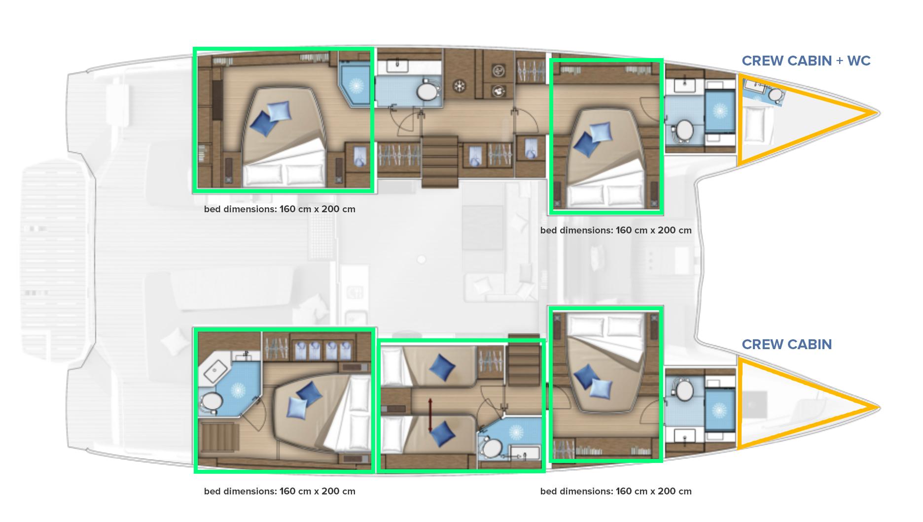 Lagoon 55 - 5 + 2 cab., picture 24