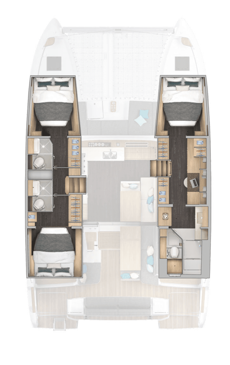 Lagoon 43 - 3 + 1 cab. OW, picture 2