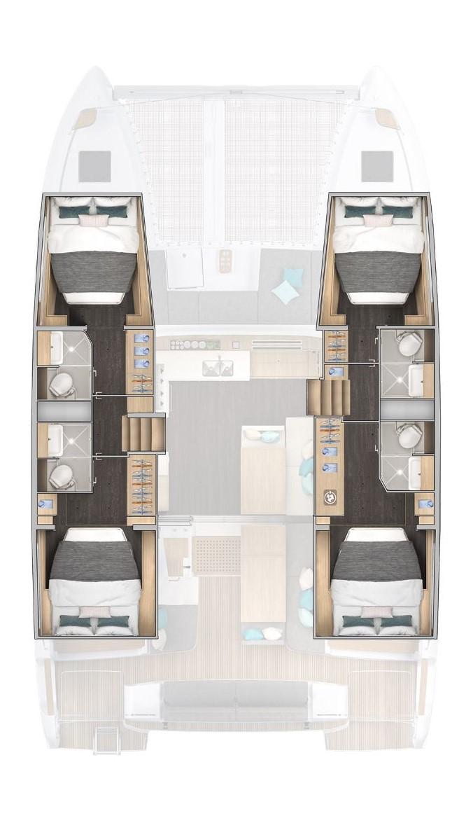 Lagoon 43 - 4 + 2 cab., picture 2