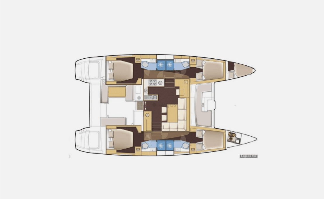 Lagoon 450 F - 4 + 1 cab., picture 2