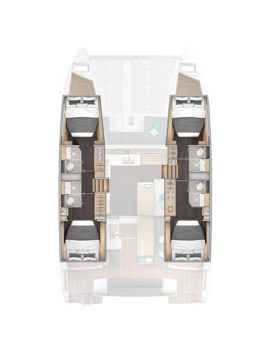 Lagoon 43 - 4 + 2 cab., picture 2