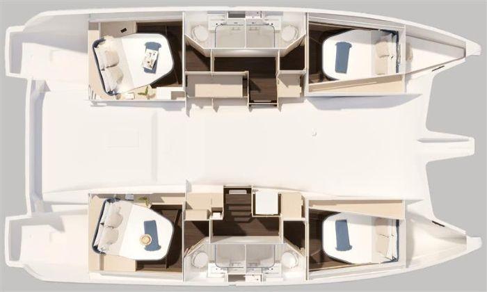 Fountaine Pajot FP 44 Quatuor - 4 + 2 cab., picture 2