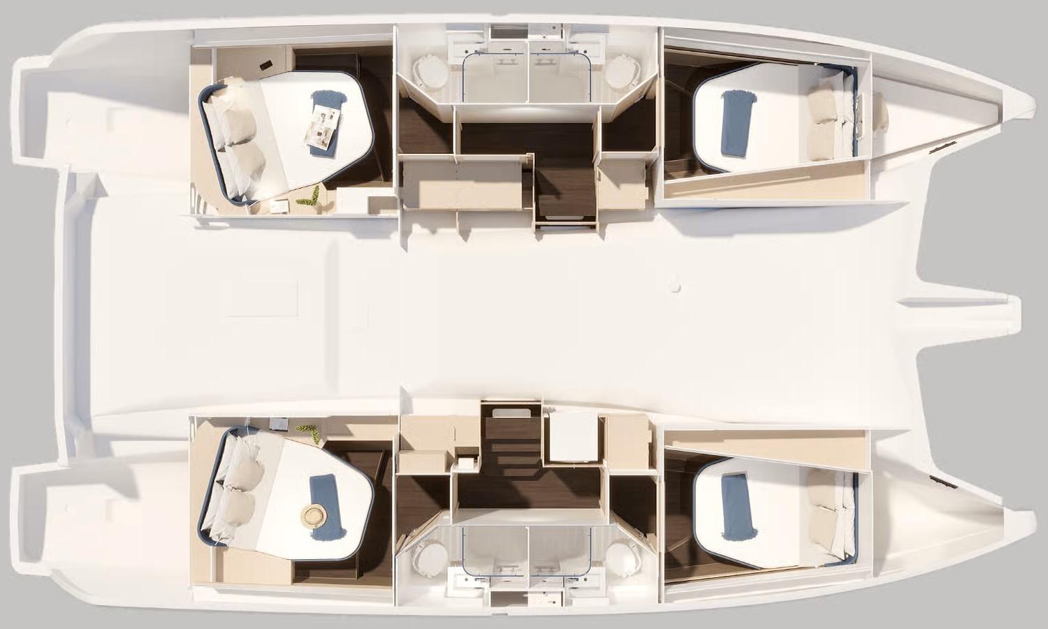 Fountaine Pajot FP 44 Quatuor - 4 + 2 cab., picture 13