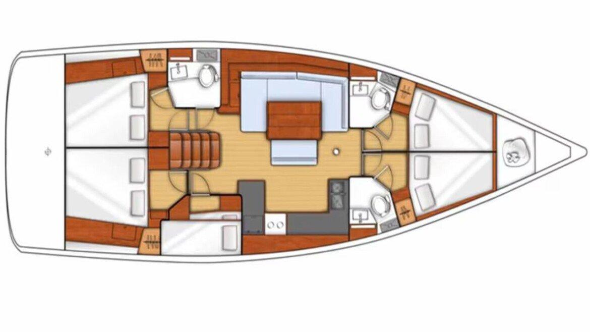 Oceanis 48 - 5 cab. - Don Quixote, picture 2
