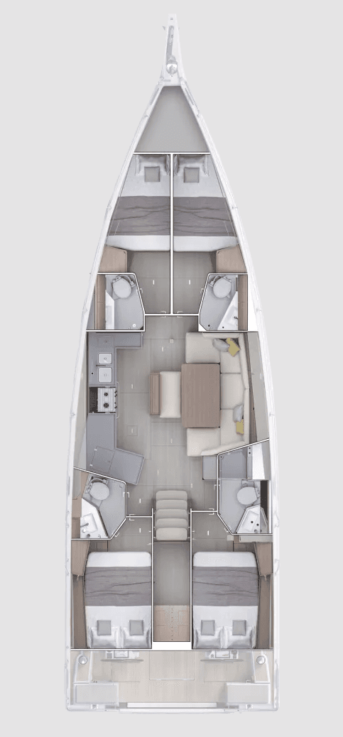 Oceanis 47 - 4 cab., picture 2
