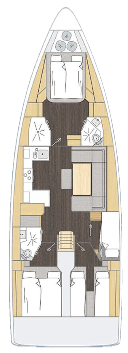 Bavaria C46 - 4 cab., picture 2
