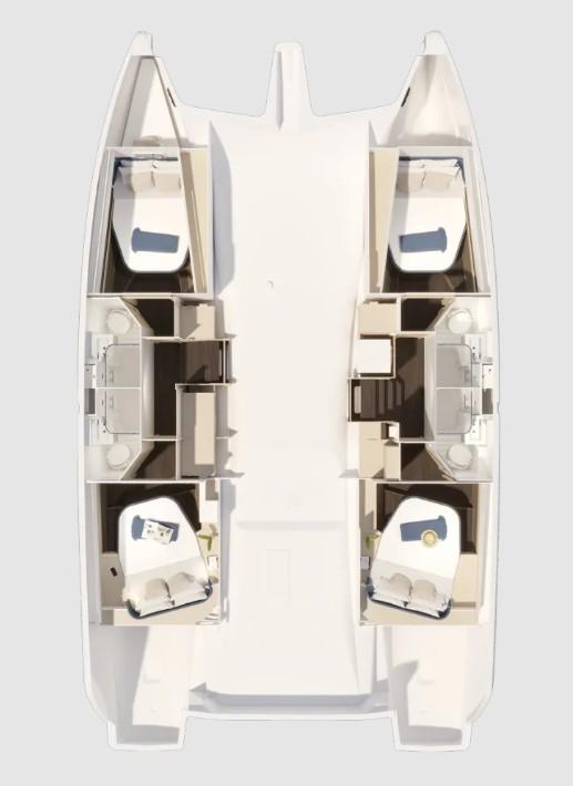 Fountaine Pajot FP 44 Quatuor - 4 cab., picture 2