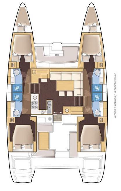 Lagoon 450 F - 4 + 1 cab. - BigElli, picture 2