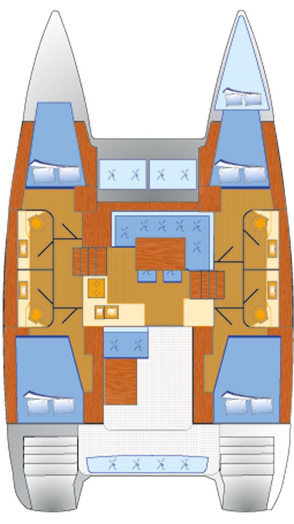 Lagoon 40 - 4 + 1 cab. - Sunrise, picture 2