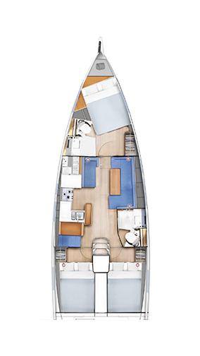 Sun Odyssey 410 - 3 cab., picture 2