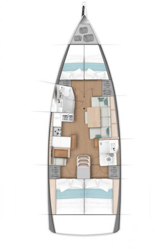 Sun Odyssey 440 - 4 cab., picture 2