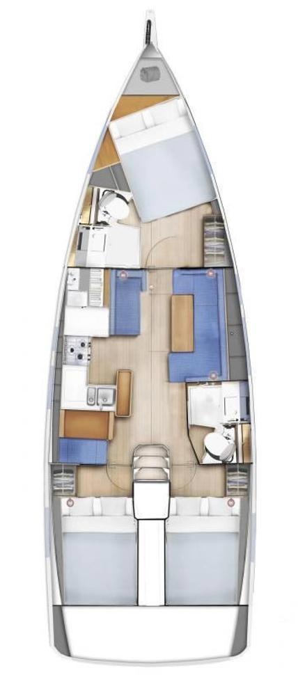 Sun Odyssey 410 - 3 cab., picture 2