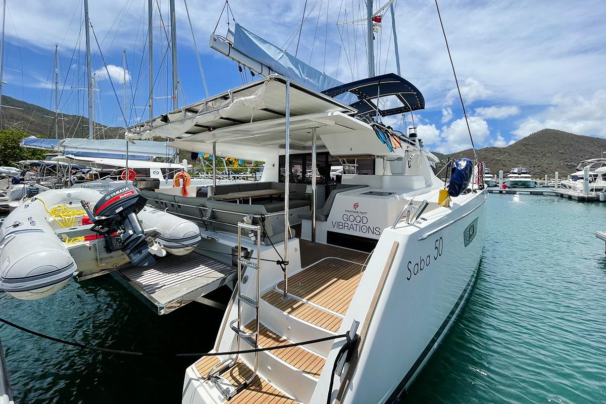 Book Fountaine Pajot Saba 50 - 6 cab Catamaran for bareboat charter in BVI, Tortola, Nanny Cay Marina, British Virgin Islands with TripYacht!, picture 5