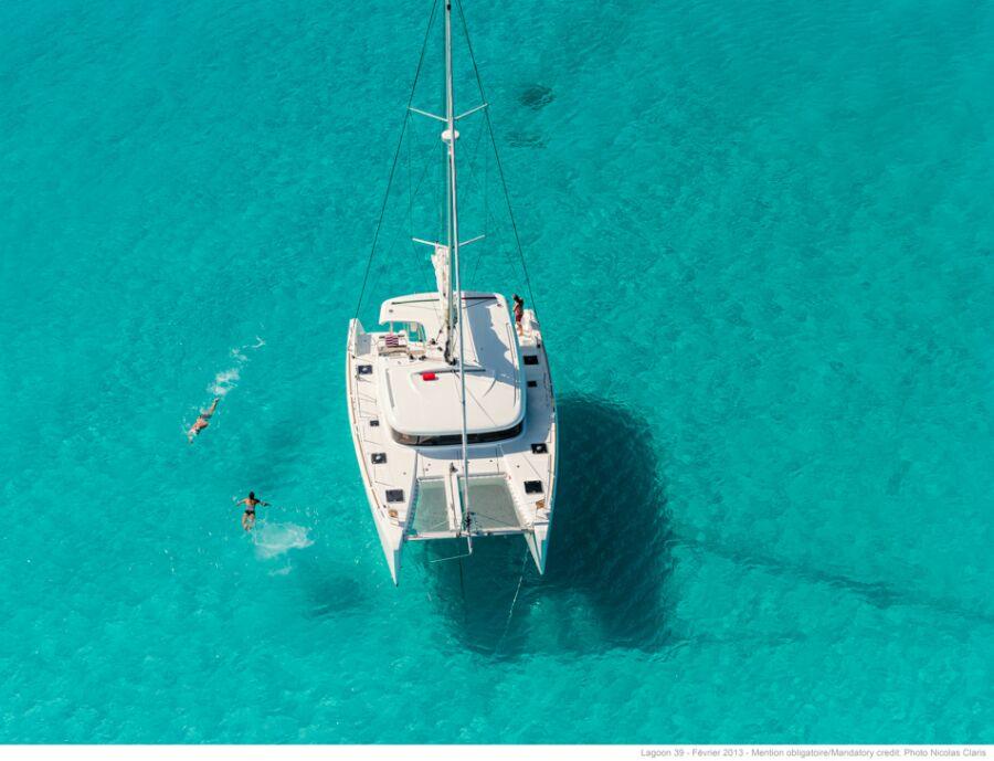 Book Lagoon 39 - 4 + 2 cab. Catamaran for bareboat charter in Rhodes, Mandraki Port, Dodecanese, Greece with TripYacht!, picture 1