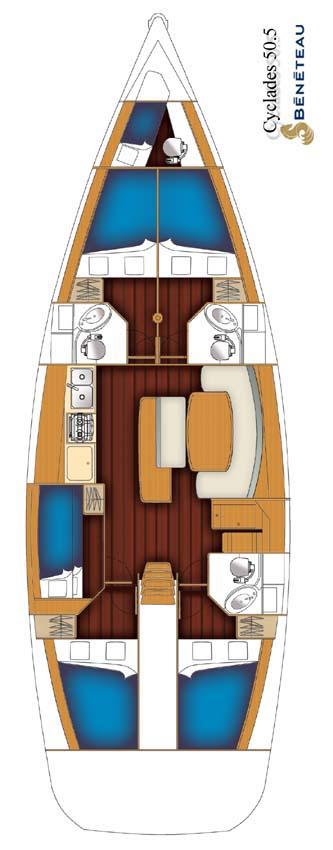 Cyclades 50.5 - 5 + 1 cab., picture 2