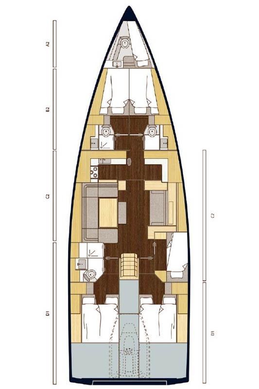 Book Bavaria C57 Holiday Sailing yacht for bareboat charter in Trogir, Yachtclub Seget (Marina Baotić), Split region, Croatia with TripYacht!, picture 2