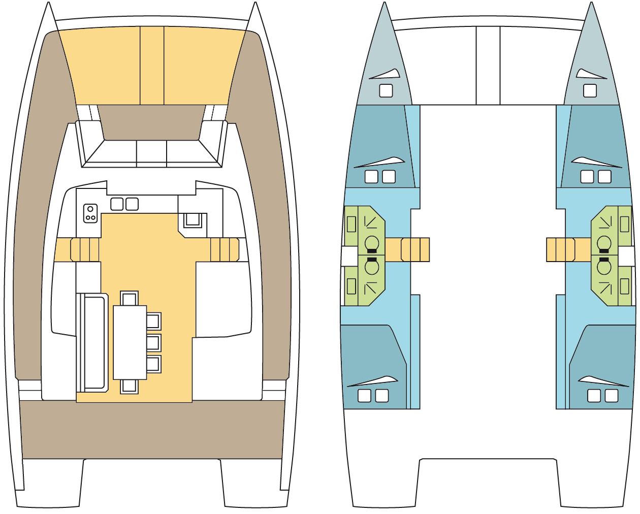 Book Bali 4.3 - 4 + 2 cab. Catamaran for bareboat charter in Cote D'Azur, Port Pin Rolland, Provence-Alpes-Côte d'Azur, France with TripYacht!, picture 2