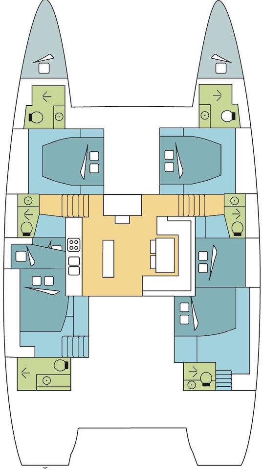 Book Lagoon 52 F - 6 + 2 cab. Catamaran for bareboat charter in Grenada, Port Louis Marina, Grenada, Caribbean with TripYacht!, picture 2