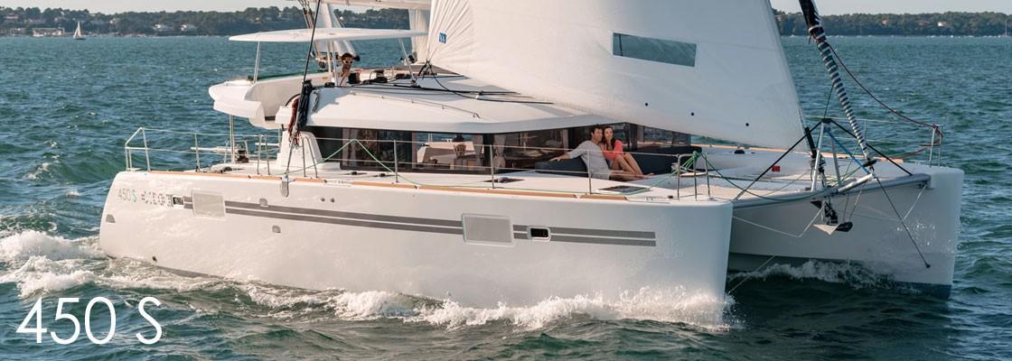 Book Lagoon 450 S - 4 + 2 cab. Catamaran for bareboat charter in Athens, Alimos marina, Athens area/Saronic/Peloponese, Greece with TripYacht!, picture 1