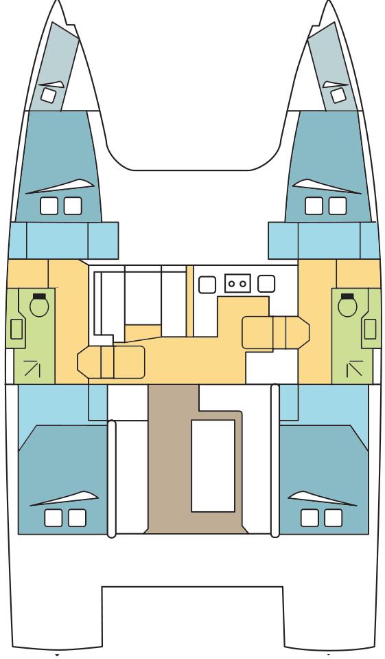 Book Nautitech 40 Open - 4 + 2 cab. Catamaran for bareboat charter in Šibenik, Marina Zaton, Šibenik region, Croatia with TripYacht!, picture 2