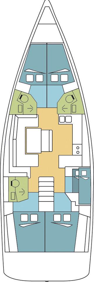 Book Oceanis 48 - 5 cab. Sailing yacht for bareboat charter in Kotor, Port of Kotor, Montenegro, Montenegro  with TripYacht!, picture 2