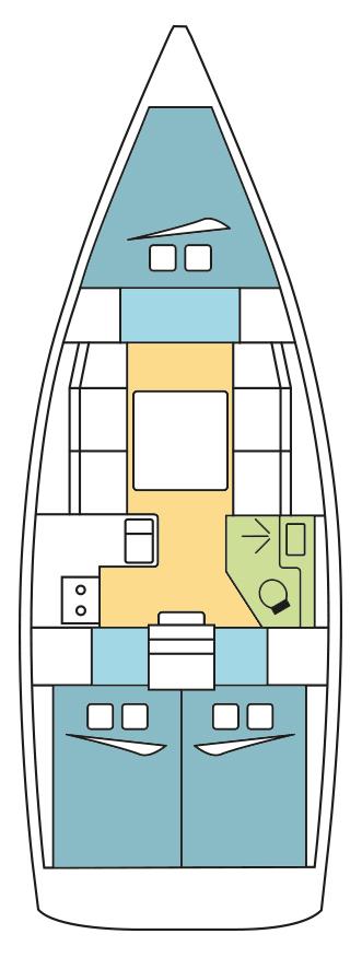 Book Dufour 360 GL - 3 cab. Sailing yacht for bareboat charter in Kotor, Port of Kotor, Montenegro, Montenegro  with TripYacht!, picture 2