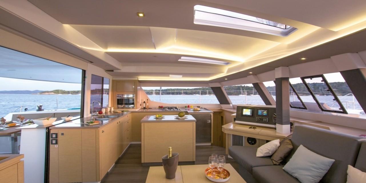 Book Fountaine Pajot Saba 50 - 6 + 1 cab. Catamaran for bareboat charter in Trogir, Yachtclub Seget (Marina Baotić), Split region, Croatia with TripYacht!, picture 4