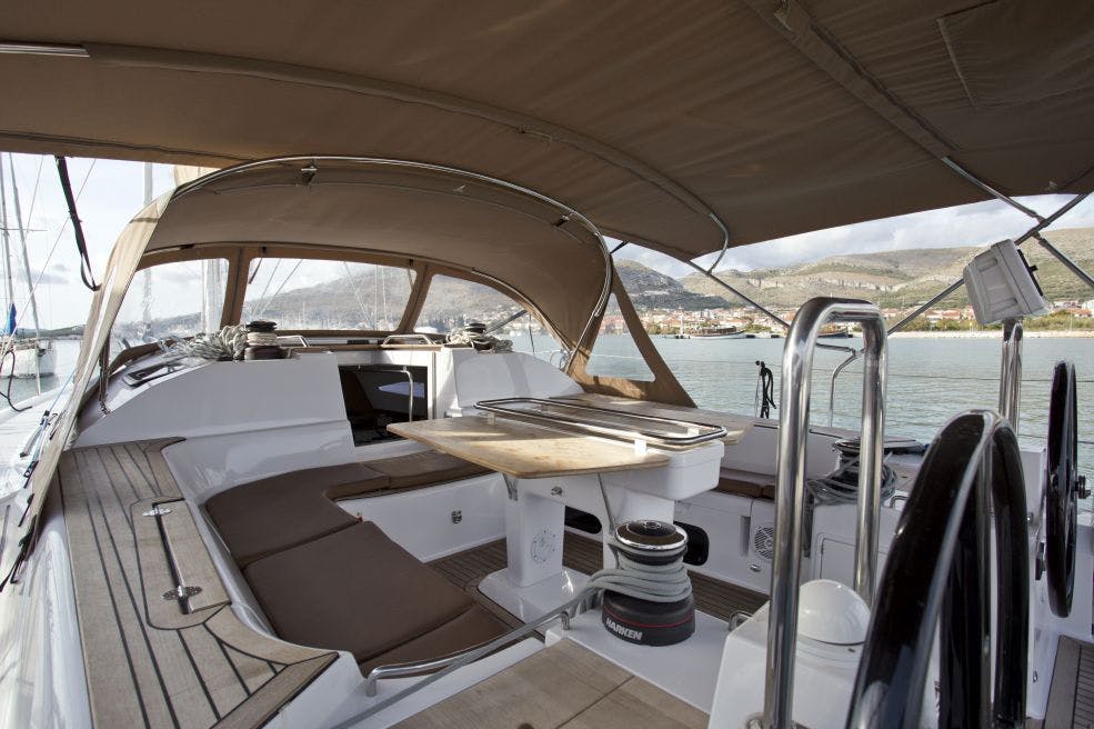 Book Elan Impression 50 - 5 + 1 cab. Sailing yacht for bareboat charter in Trogir, Yachtclub Seget (Marina Baotić), Split region, Croatia with TripYacht!, picture 13