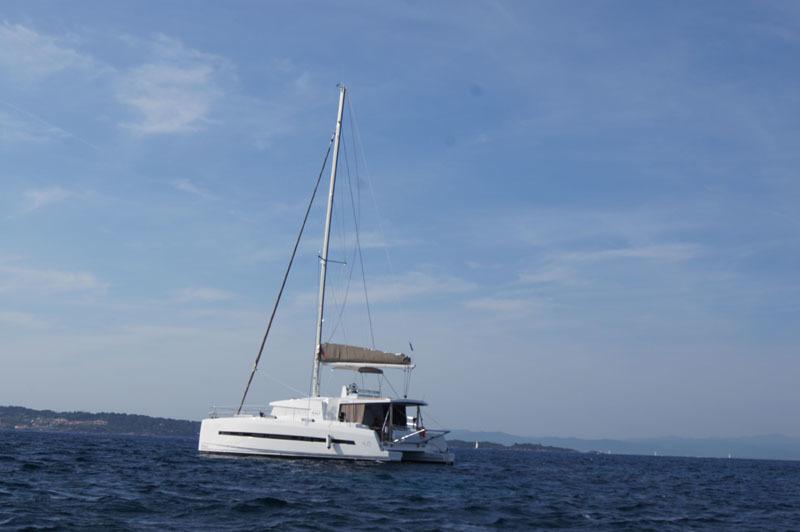 Book Bali 4.5 - 4 + 2 cab. Catamaran for bareboat charter in Palma de Mallorca, Marina Naviera Balear, Balearic Islands, Spain with TripYacht!, picture 3