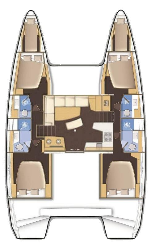 Book Lagoon 42 - 4 + 2 cab. Catamaran for bareboat charter in Šibenik, Marina Zaton, Šibenik region, Croatia with TripYacht!, picture 2