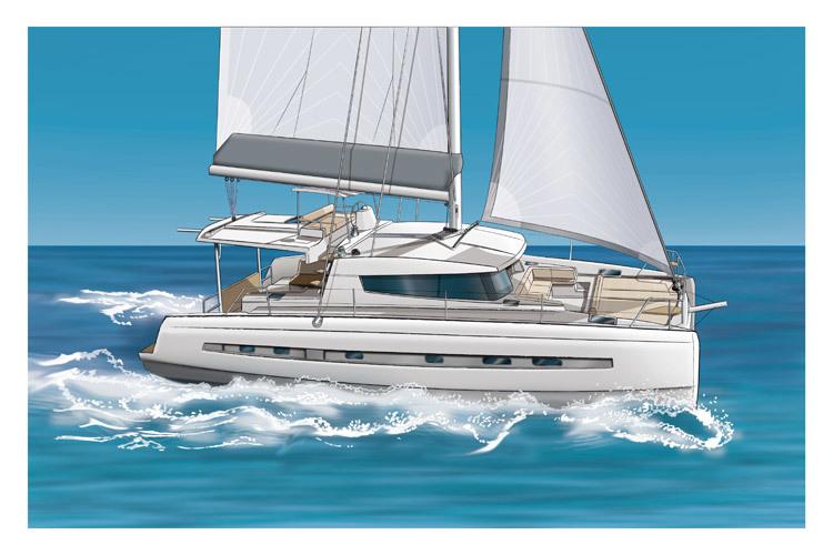 Book Bali 4.5 - 4 + 2 cab. Catamaran for bareboat charter in Dubrovnik, Komolac, ACI Marina Dubrovnik, Dubrovnik region, Croatia with TripYacht!, picture 1