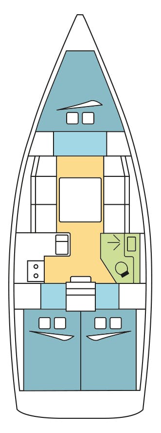 Book Dufour 360 GL - 3 cab. Sailing yacht for bareboat charter in French Atlantic, La Trinité sur Mer, Brittany, France with TripYacht!, picture 2
