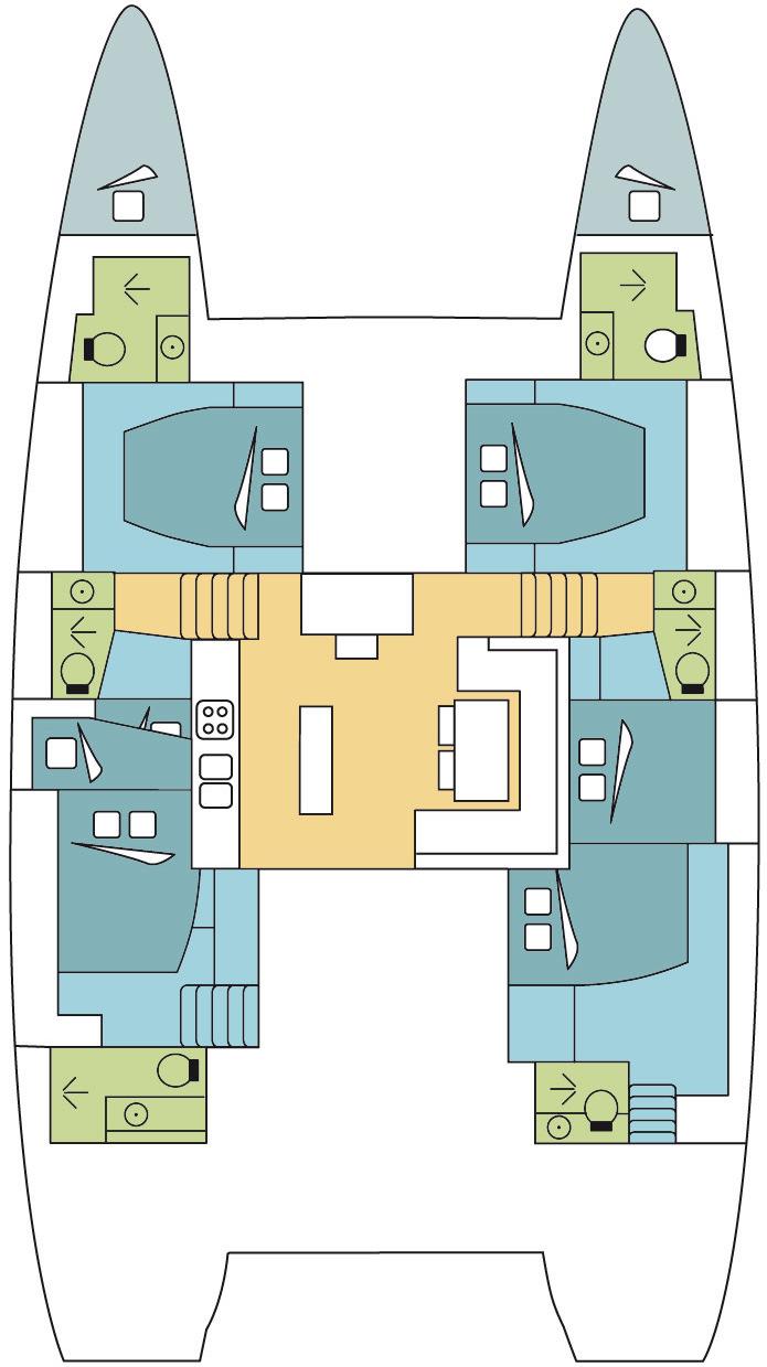 Book Lagoon 52 F - 6 + 2 cab. Catamaran for bareboat charter in Seychelles, Praslin, Mahé, Seychelles with TripYacht!, picture 2