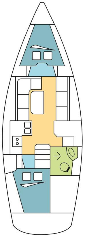 Book Bavaria Cruiser 34 - 2 cab. Sailing yacht for bareboat charter in Dubrovnik, Komolac, ACI Marina Dubrovnik, Dubrovnik region, Croatia with TripYacht!, picture 2