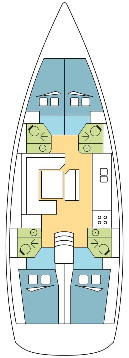 Sun Odyssey 479 - 4 cab., picture 2