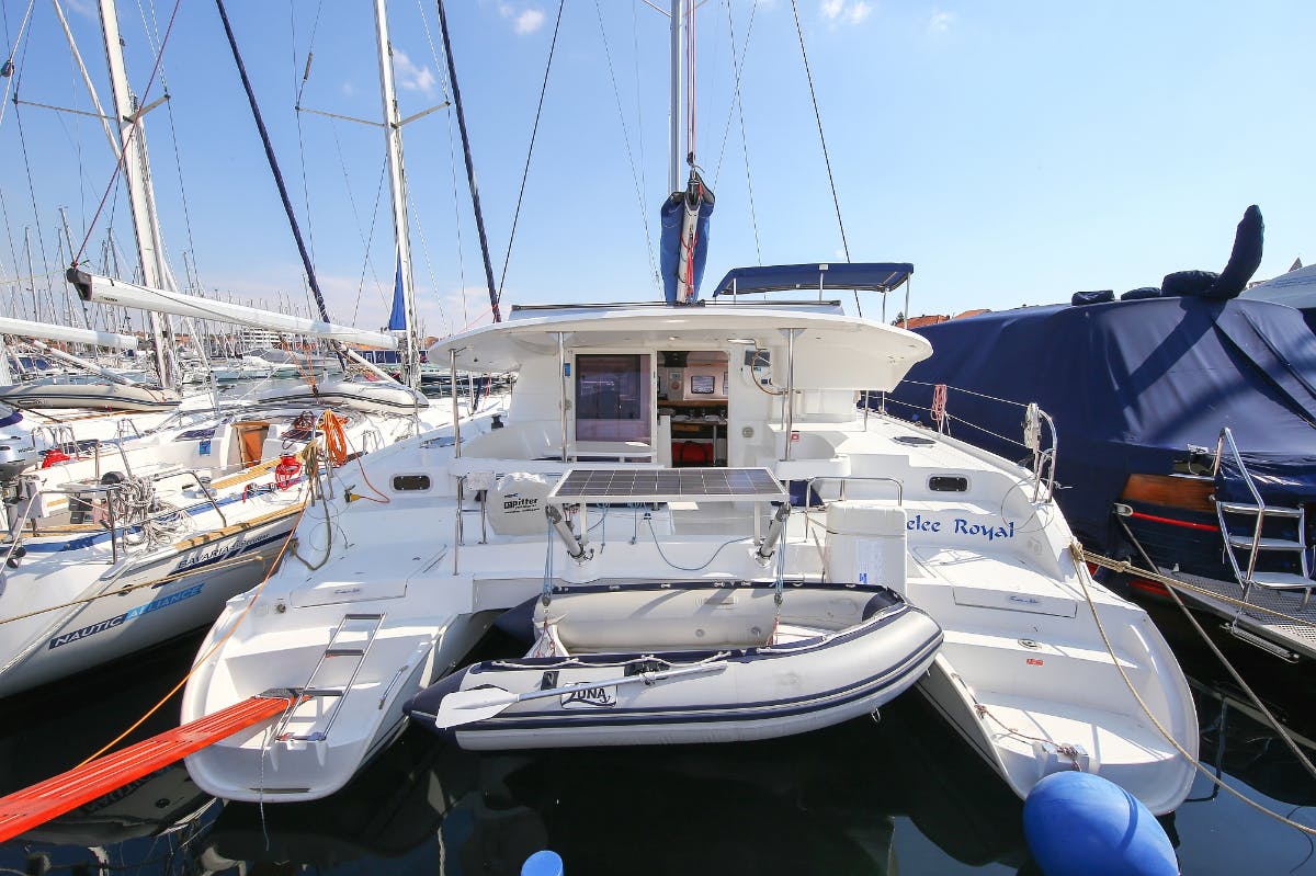 Book Lipari 41 - 4 + 2 cab. Catamaran for bareboat charter in Marina Tehnomont Veruda, Pula, Istra, Croatia with TripYacht!, picture 1