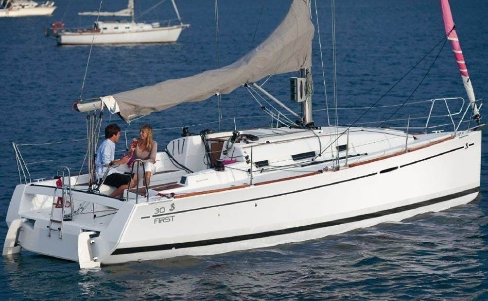 Book First 30 Sailing yacht for bareboat charter in French Atlantic, La Rochelle, Poitou-Charentes, France with TripYacht!, picture 1