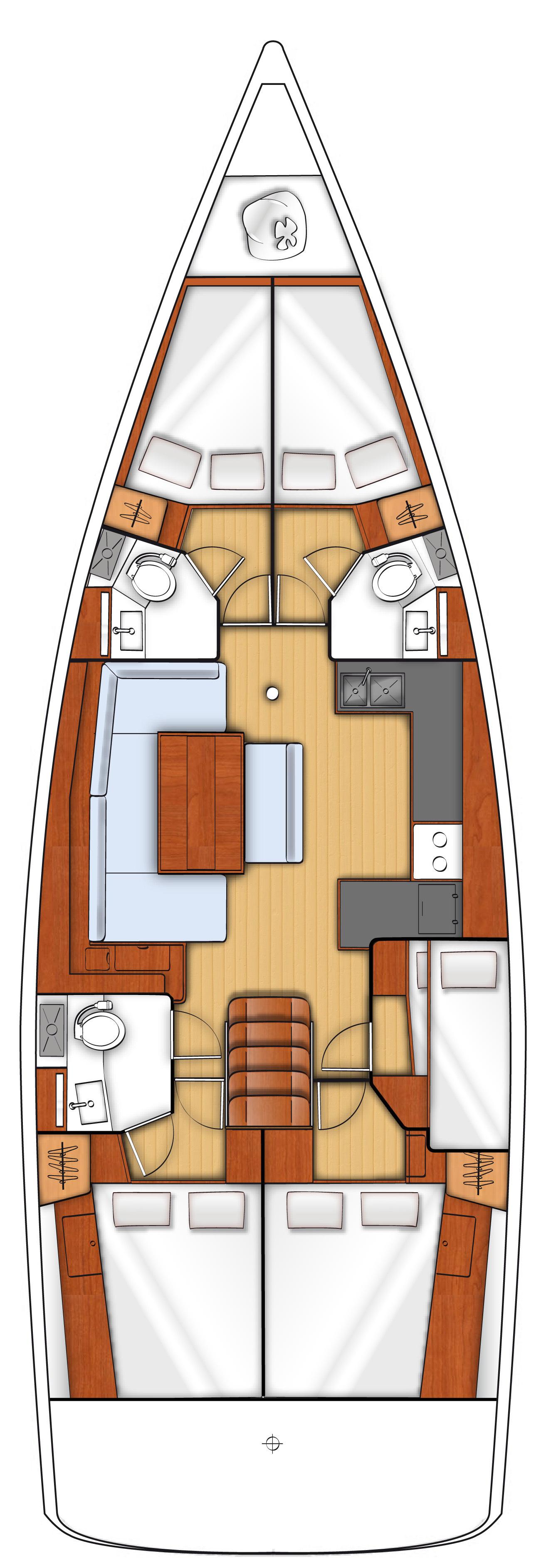 Oceanis 48 - 5 cab., picture 2