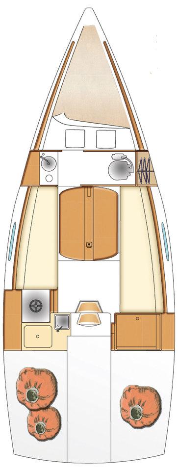 Book First 25 S Sailing yacht for bareboat charter in French Atlantic, La Trinité sur Mer, Brittany, France with TripYacht!, picture 2