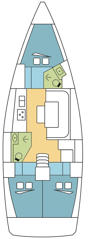 Book Bavaria Cruiser 41 - 3 cab. Sailing yacht for bareboat charter in Roses, Empuriabrava marina, Catalonia, Spain with TripYacht!, picture 2