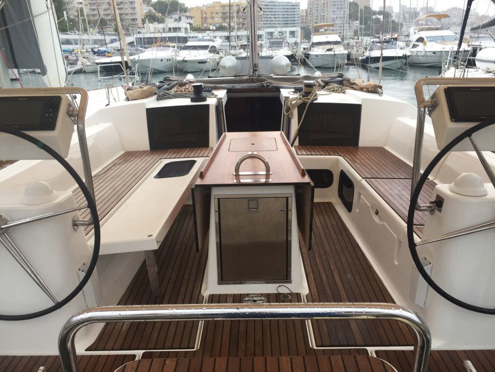 Book Dufour 512 GL - 5 cab. Sailing yacht for bareboat charter in Palma de Mallorca, Marina Naviera Balear, Balearic Islands, Spain with TripYacht!, picture 6