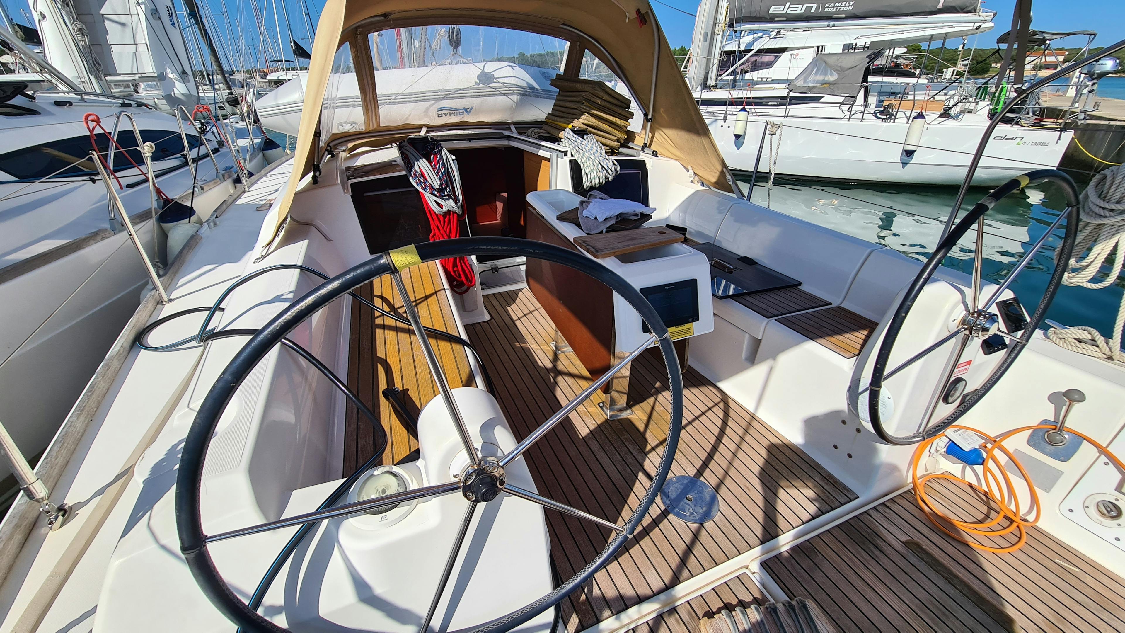 Book Dufour 350 GL Sailing yacht for bareboat charter in Pula, ACI Marina Pomer, Istra, Croatia with TripYacht!, picture 3