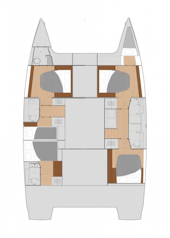 Fountaine Pajot Saona 47 Quintet - 5 + 1 cab., picture 2