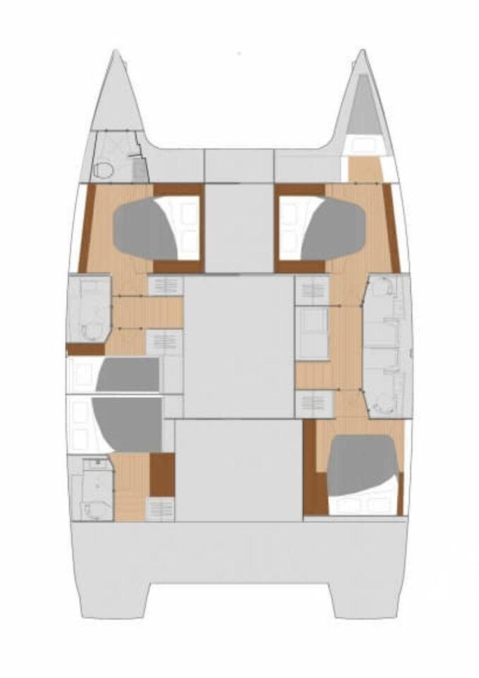 Fountaine Pajot Saona 47 Quintet - 5 + 1 cab., picture 2