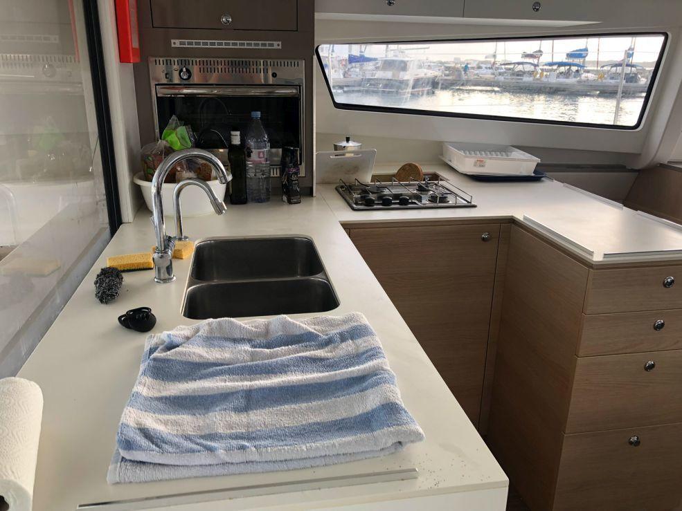 Book Bali 4.5 - 4 + 2 cab. Catamaran for bareboat charter in Antigua, Jolly Harbour Marina, Antigua, Caribbean with TripYacht!, picture 10