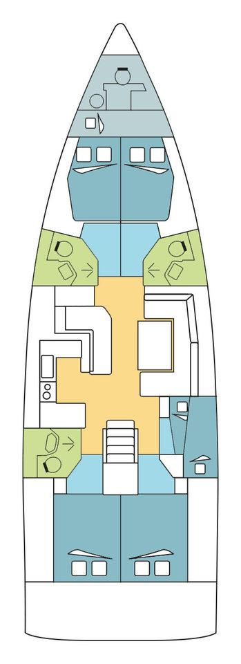 Oceanis 51.1 - 5 + 1 cab., picture 2