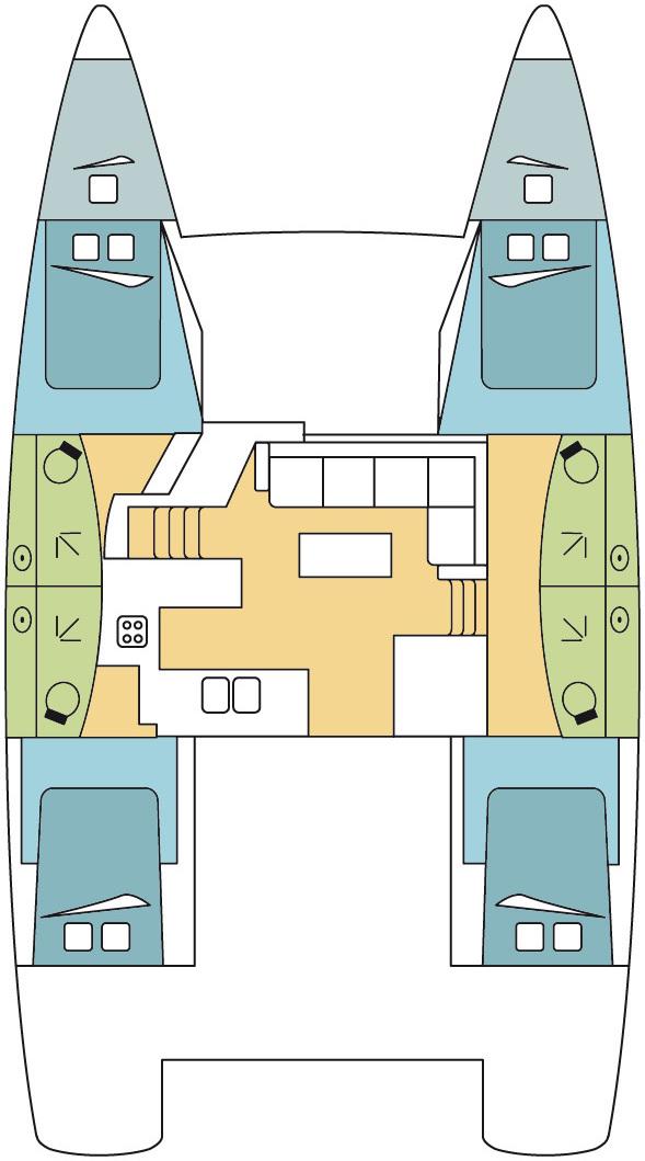 Book Helia 44 - 4 + 2 cab. Catamaran for bareboat charter in La Paz, Costa Baja Marina, Baja California Sur, Mexico with TripYacht!, picture 2