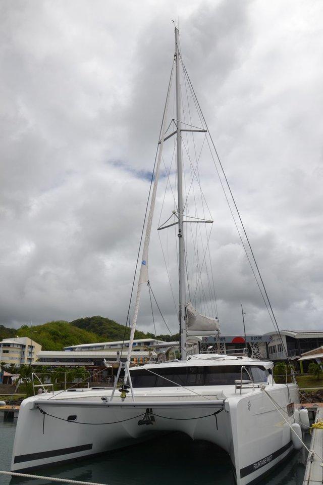 Book Fountaine Pajot Saona 47 Quintet - 5 + 1 cab. Catamaran for bareboat charter in Grenada, Port Louis Marina, Grenada, Caribbean with TripYacht!, picture 1