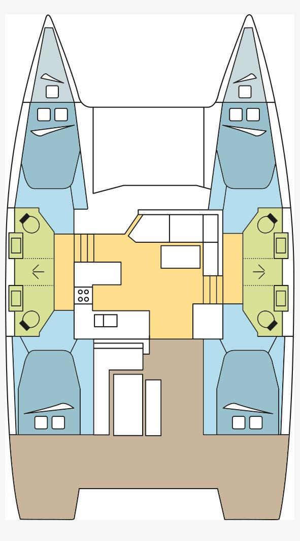 Book Fountaine Pajot Astrea 42 - 4 + 2 cab. Catamaran for bareboat charter in Grenada, Port Louis Marina, Grenada, Caribbean with TripYacht!, picture 2